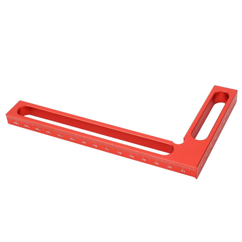 90 Degree Woodworking Right Angle Ruler 160mm Aluminum Alloy Corrosion Resistant - Lightweight: Square Tool for Wood Metal Welding - Image 4