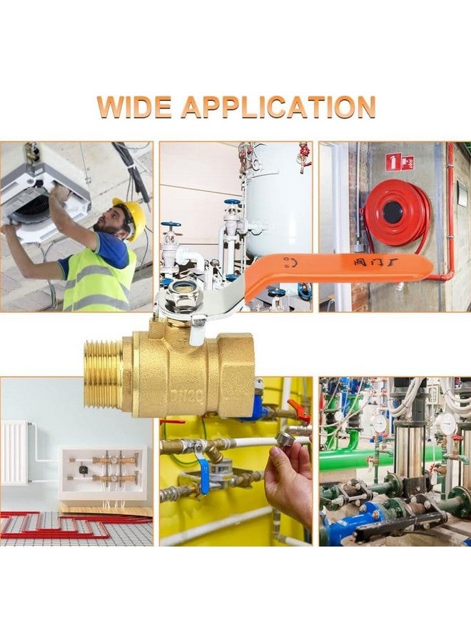 POCREATION Normal Pressure Switch Controller, Brass Pipe Ball Valve Male and Female Thread 3/4" DN20 for Water with Lever Handle - Image 2