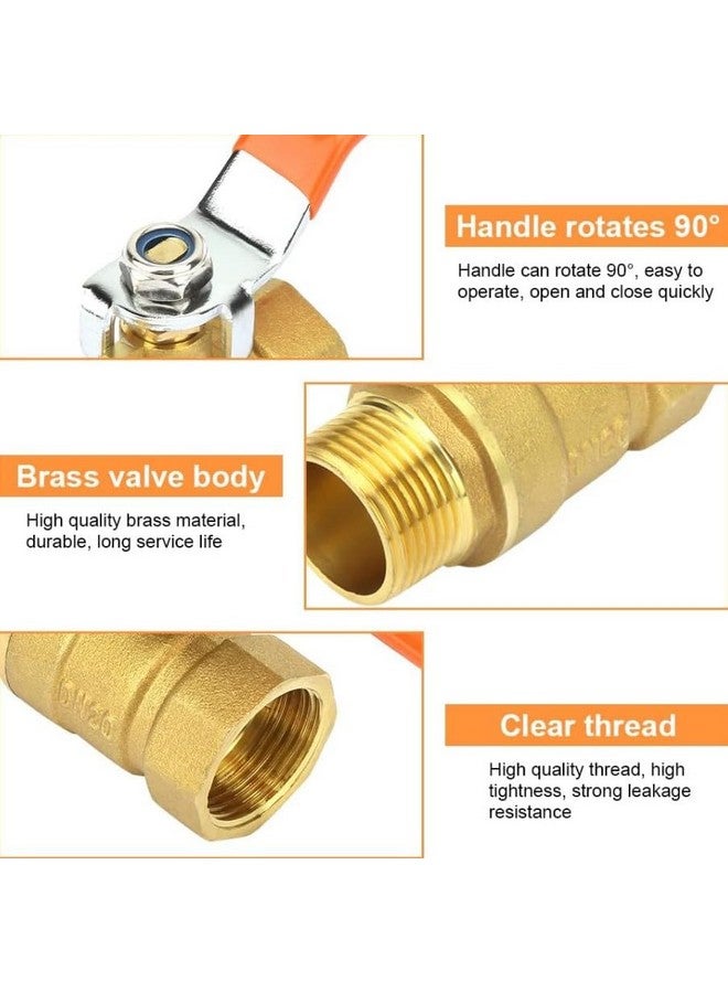 POCREATION Normal Pressure Switch Controller, Brass Pipe Ball Valve Male and Female Thread 3/4" DN20 for Water with Lever Handle - Image 5