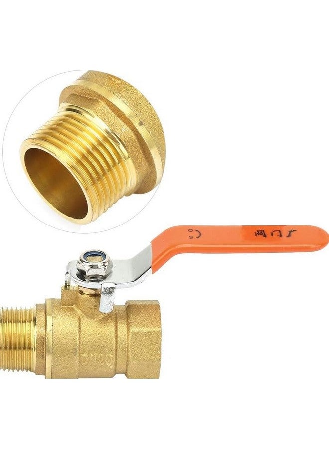 POCREATION Normal Pressure Switch Controller, Brass Pipe Ball Valve Male and Female Thread 3/4" DN20 for Water with Lever Handle - Image 4