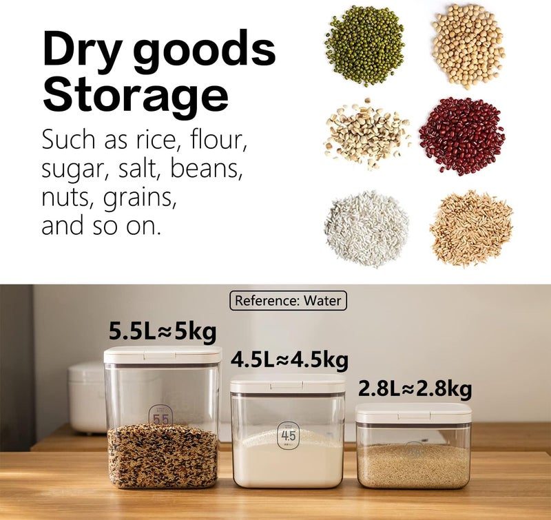 LivLab Large Airtight Flour Storage Container with Dispenser - Keep Flour Fresh and Dry - Kitchen Essential - Image 4