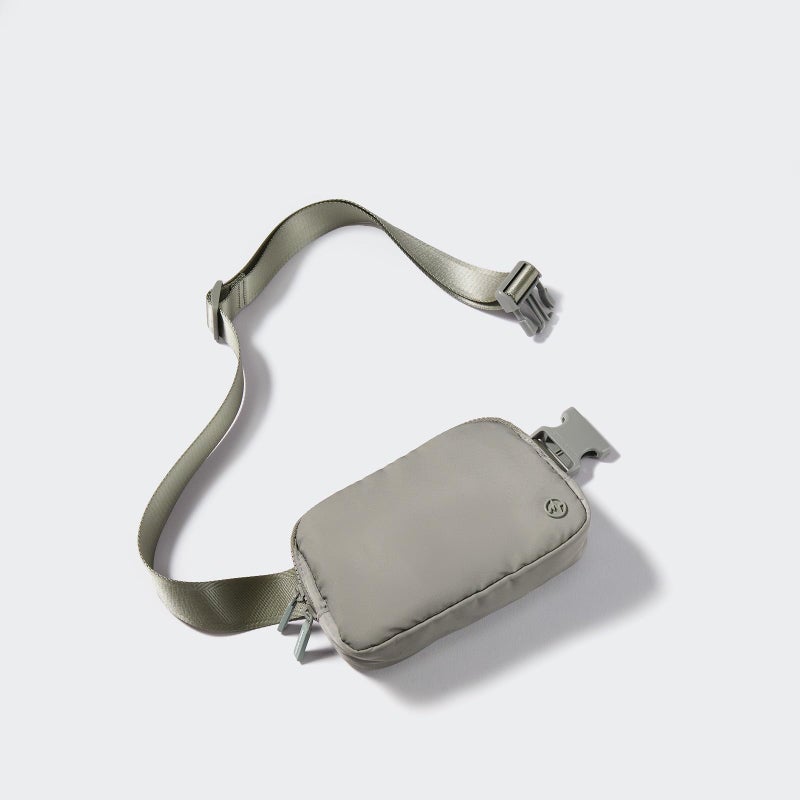 Pander Two Way Zipper Fanny Pack Nylon Everywhere Belt Bag for Women, Water Repellent Waist Packs, Crossbody Bags with Adjustable Strap (Grey Sage). - Image 2