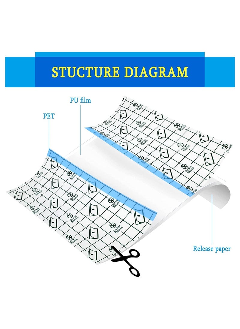 Y&D - 50pcs Shower Waterproof Patch Clear Elastic Adhesive Bandage Tattoo Protection - Image 1