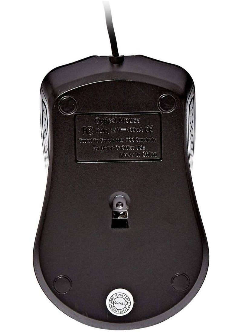 Enet Enet Optical Wired Mouse - Black  - Image 2