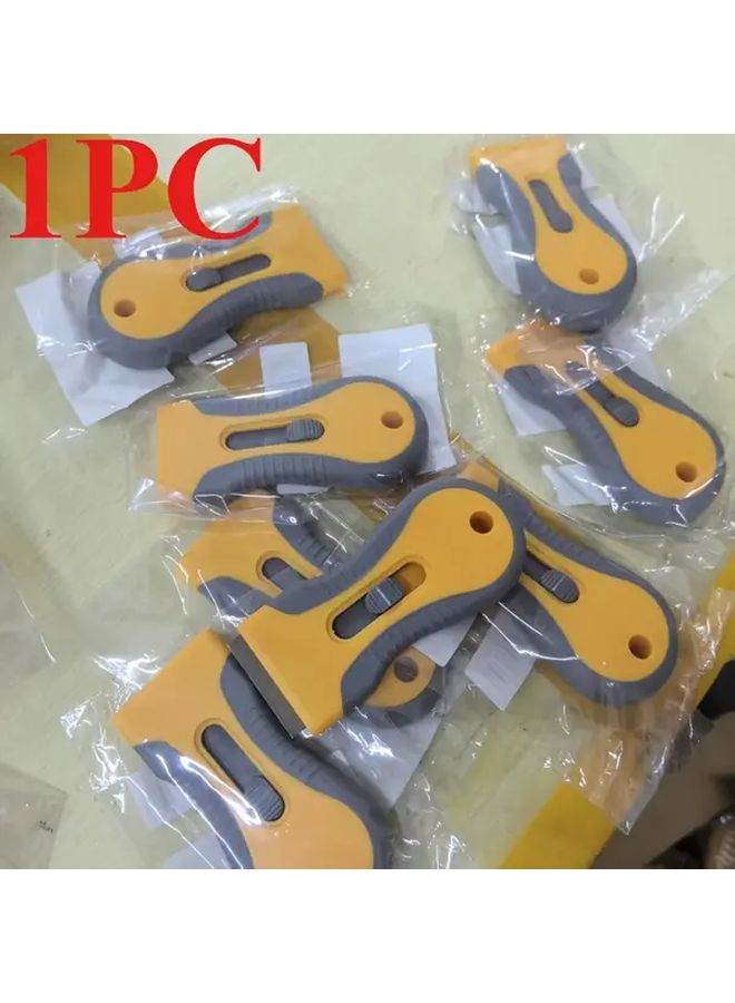 Heavy Duty Yellow Plastic Adhesive Remover Tool Multi Purpose Scraper For Car Film Glass Wallpaper - Image 5
