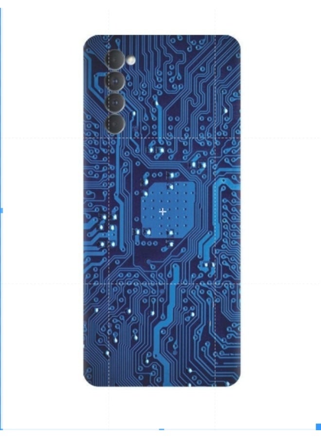 AMC DESIGN Protective Case Cover For Oppo Reno4 Pro 4G Blue