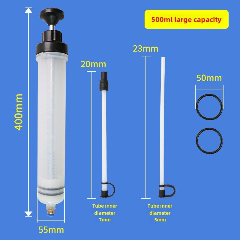 Large syringe suction and injection dual-purpose oil change tool syringe filler oil pump oil change oil brake Oil Tool(200cc oil extraction tool * 40*5 * 5cm) - Image 3