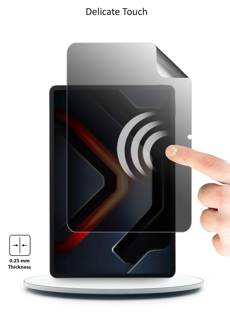 Wtech Infinix Xpad GT 2025 (13.0 inches) Wtech Premium Pure Hydrogel Anti Spy / Anti Privacy Film Thin and Flexible Screen Protector (TSHFMP) - Clear  - Image 3