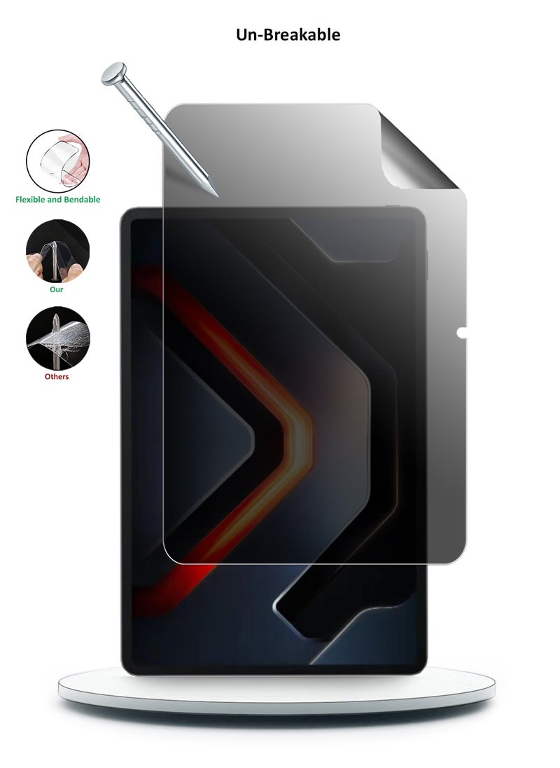 Wtech Infinix Xpad GT 2025 (13.0 inches) Wtech Premium Pure Hydrogel Anti Spy / Anti Privacy Film Thin and Flexible Screen Protector (TSHFMP) - Clear  - Image 4