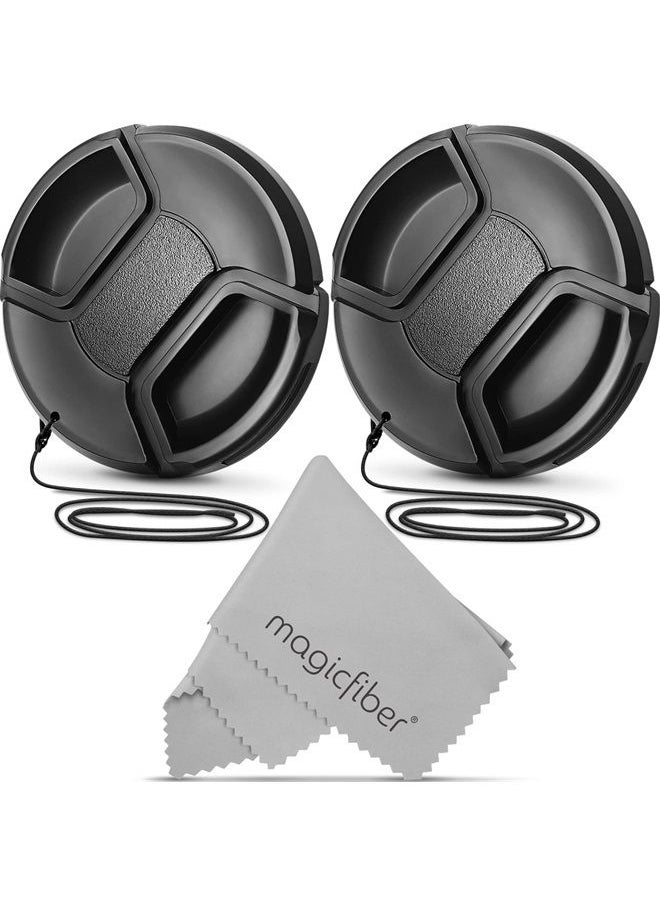 Altura Photo 49MM Lens Cap (2-Pack) by Altura Photo - Cannon Lens Cap - Nikon Lens Cap for Canon M50 with EF-M 15-45mm f3.5-6.3, Canon EF 50mm f/1.8 STM Sony E 55-210mm f4.5-6.3, E 35mm f1.8, E 50mm f1.8 and More  - Image 1