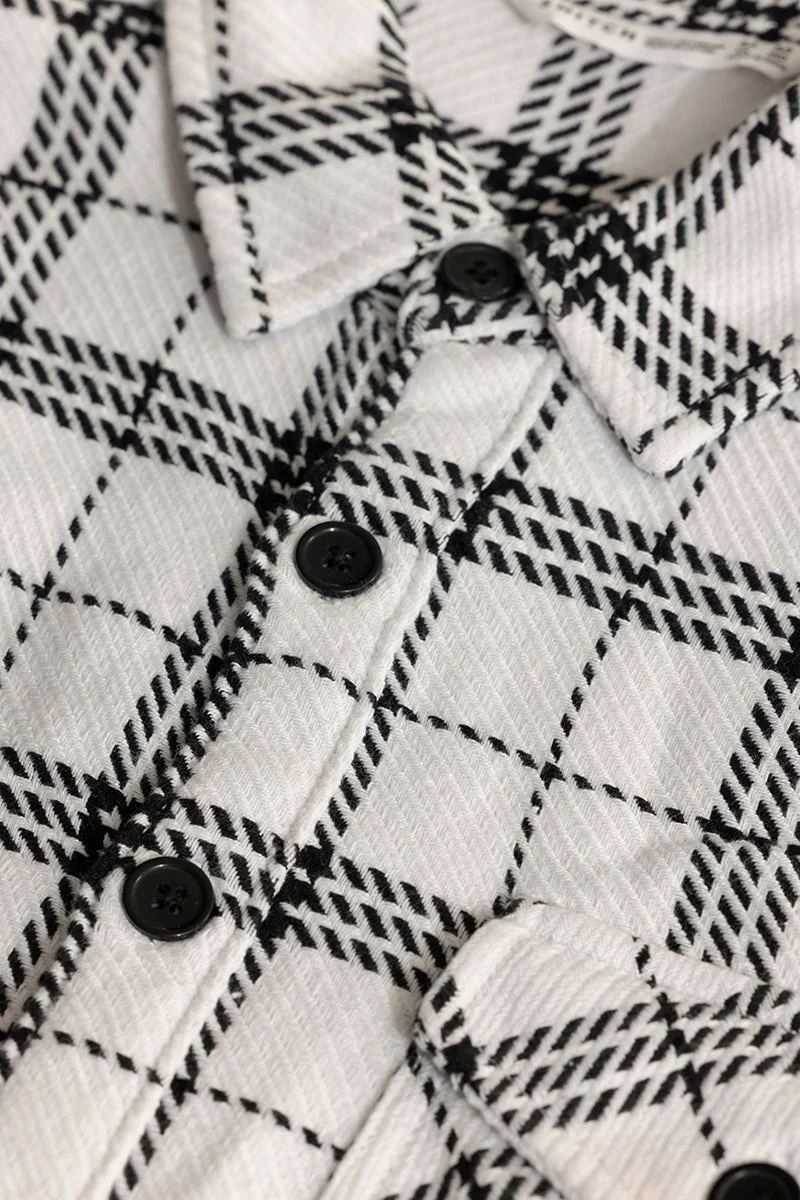 SNITCH قميص شطرنج أبيض