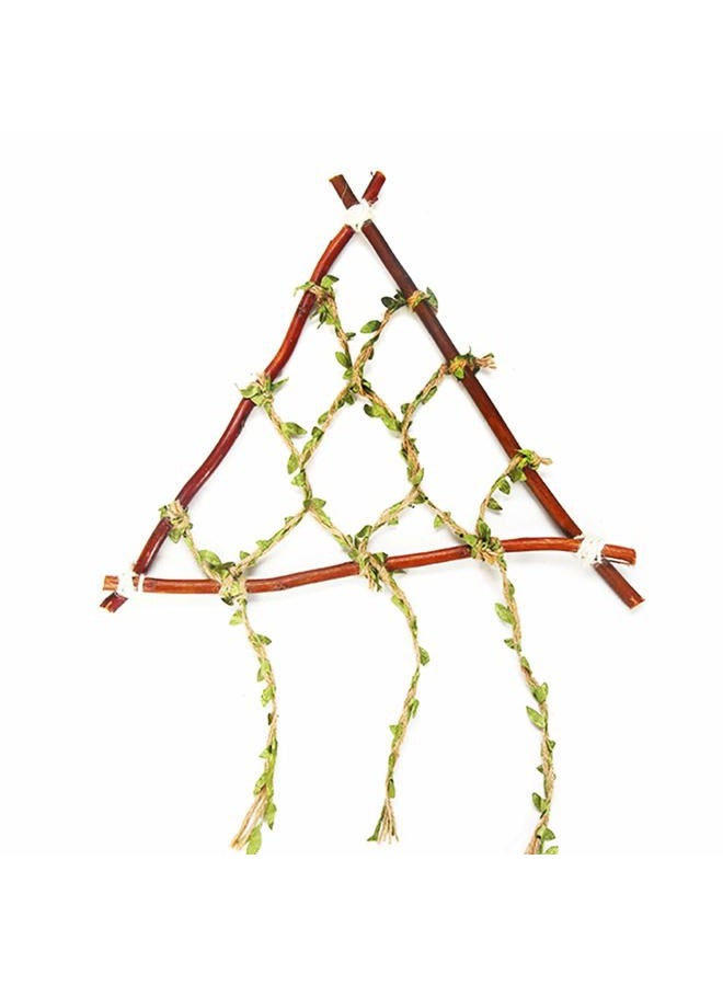 CCINEE Natural Jute Twine, Creative Burlap Leaf Ribbon 5MM with Artificial Green Leaves, Perfect Braided Decorated Vine for Art & Crafting Home Packing Decoration and Any Party Decoration - Image 5