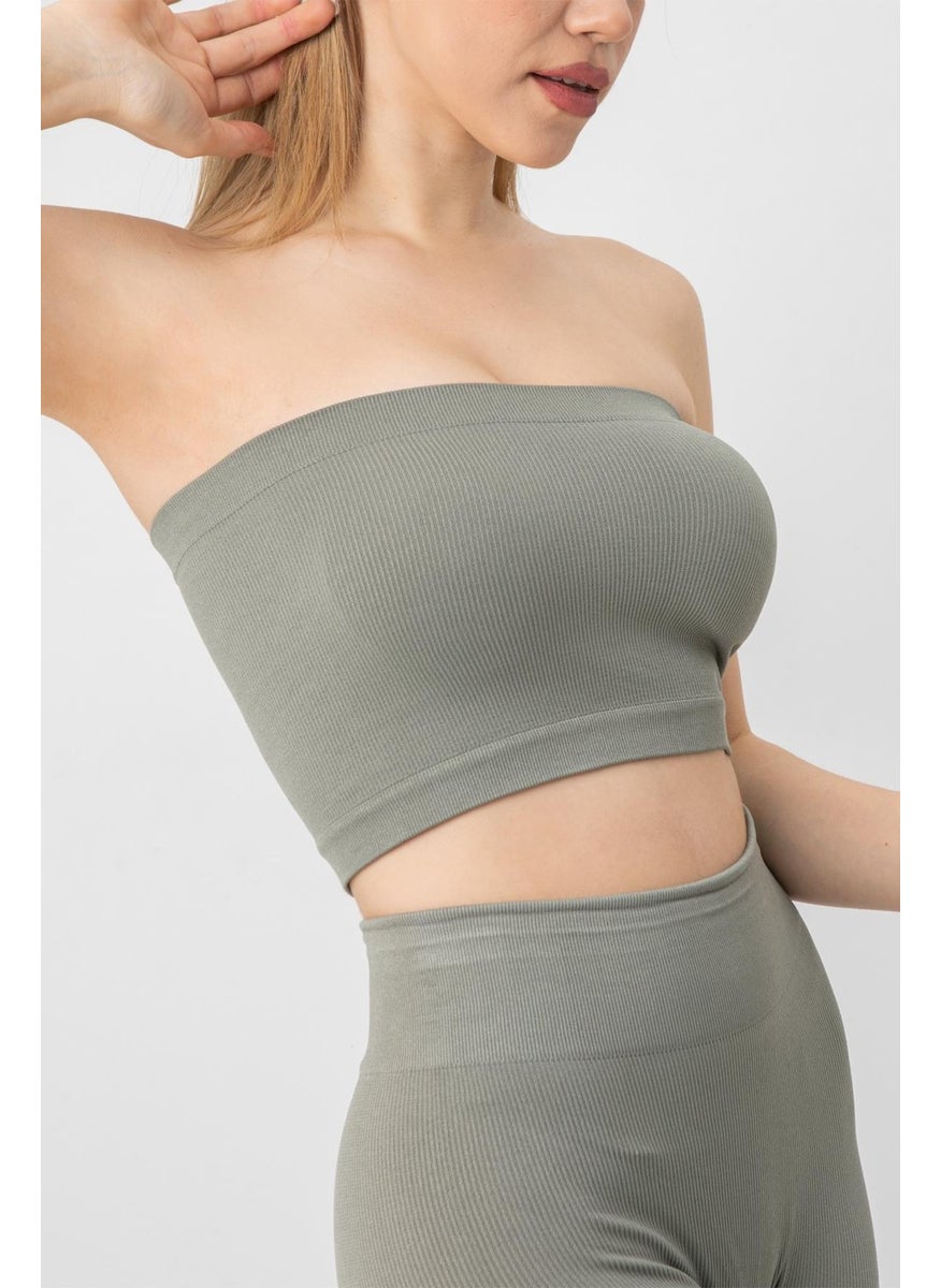 Miorre Doremi Seamless Strapless Ribbed Sports Bustier  - Image 1