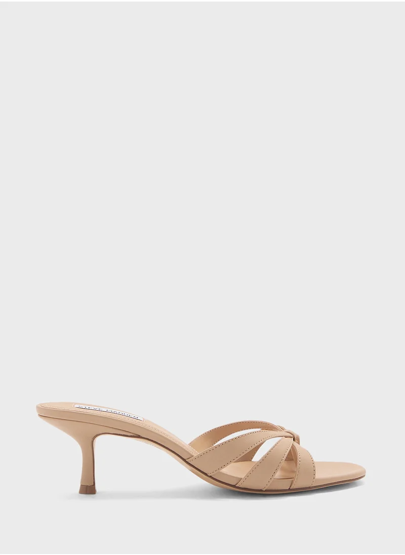 ستيف مادن Cary Multi Strap Mid Heel Sandals