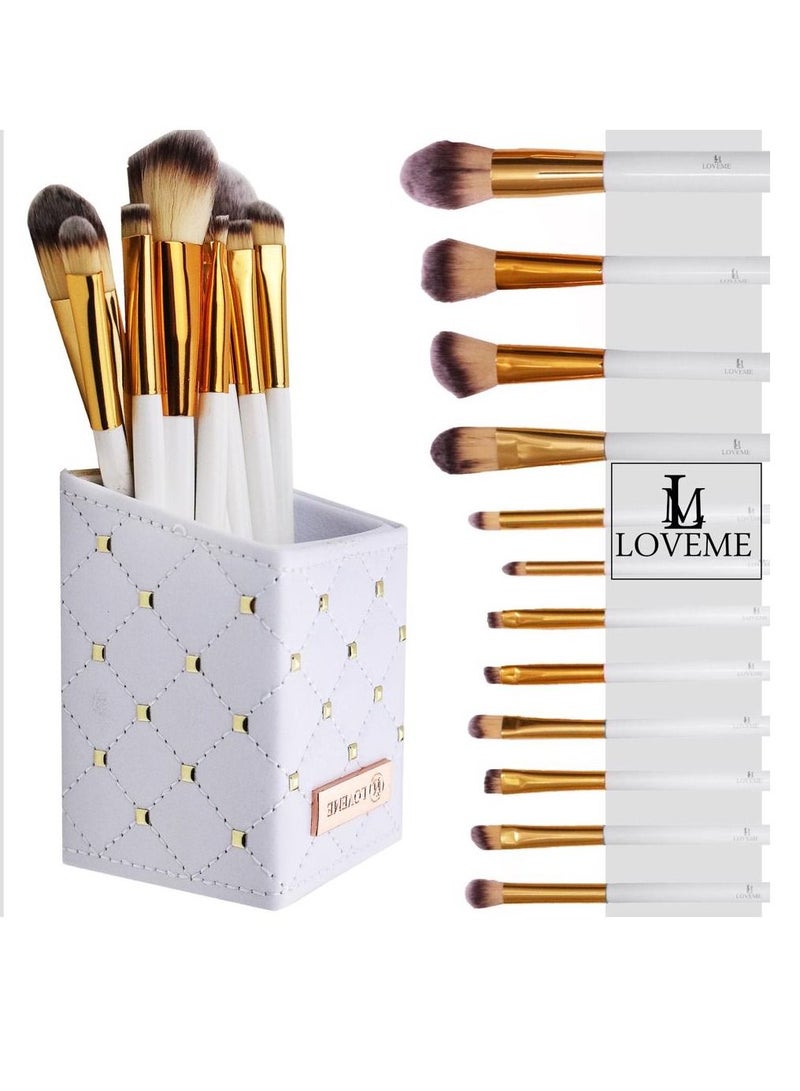 LOVEME 12pcs beautiful soft white brushes with box - Image 1