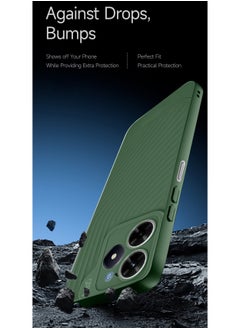 Gear4 Soft Liquid Silicone With Wavey Texture Case Cover For Realme C61 / Realme C63 4G 2024 Gear4 Dark Green  - Image 4