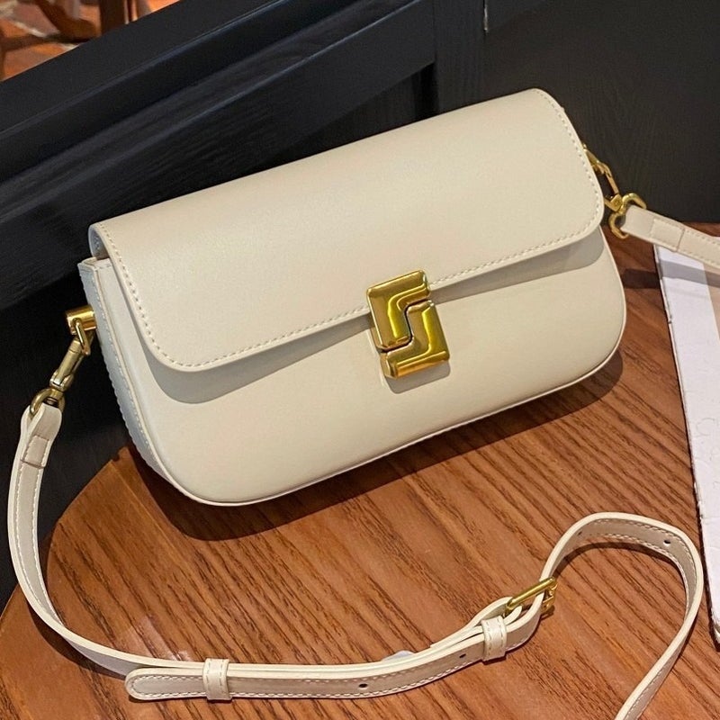 2024 Genuine Leather Bag New Women'S Bag Crossbody Bag Women'S Small Square Bag Cowhide Bag Commuter Shoulder Underarm Bag - Image 4