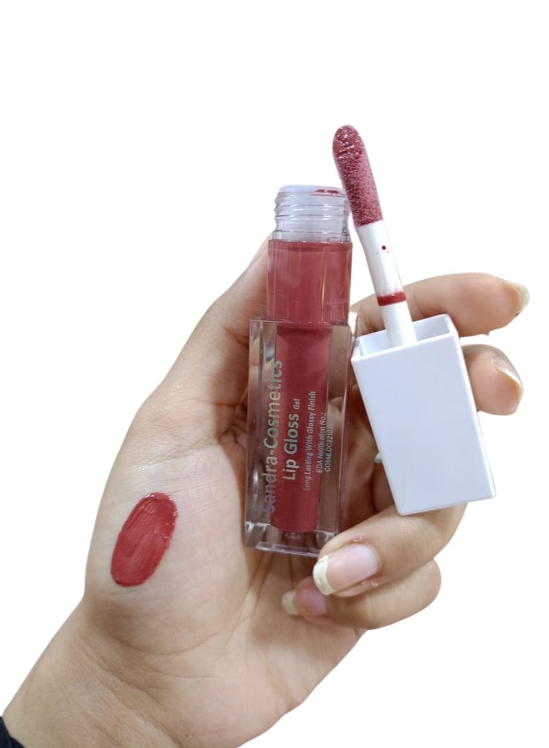 ساندرا جل ملمع شفاه بدرجة 164 – لون غني ولمعان يدوم طويلاً - Image 2