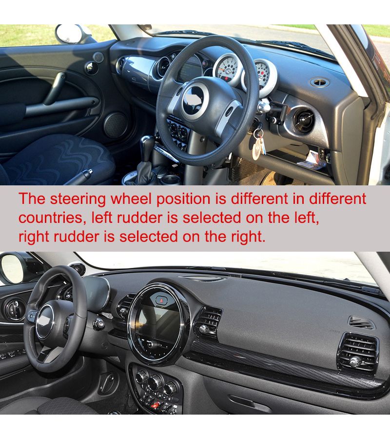 Dashmat Dashboard Cover Instrument Panel Sunscreen Insulation Pad Anti-Dirt Proof for Mini Cooper S Clubman F60 Right Rudder - Image 5