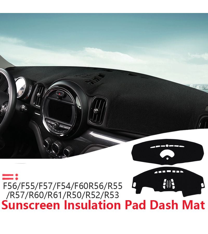 Dashmat Dashboard Cover Instrument Panel Sunscreen Insulation Pad Anti-Dirt Proof for Mini Cooper S Clubman F60 Right Rudder - Image 3