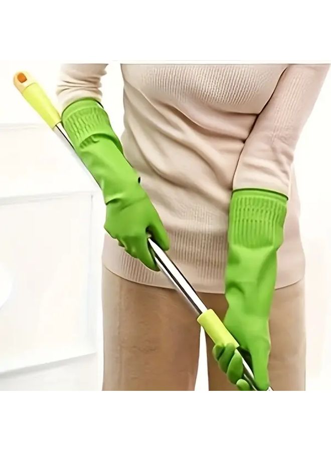 Medium Premium Cleaning Gloves Waterproof Slip Resistant Heavy Duty for Kitchen Dishwashing Laundry - Image 4