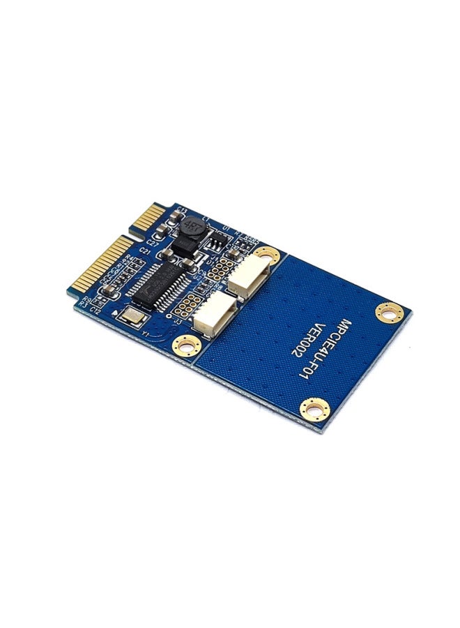 محول Mini Pci-e إلى USB للكمبيوتر المحمول Mpcie إلى بطاقة توسيع واجهة USB2.0 مزدوجة المنفذ - اللون: ارتفاع كامل مع خط عادي - Image 3