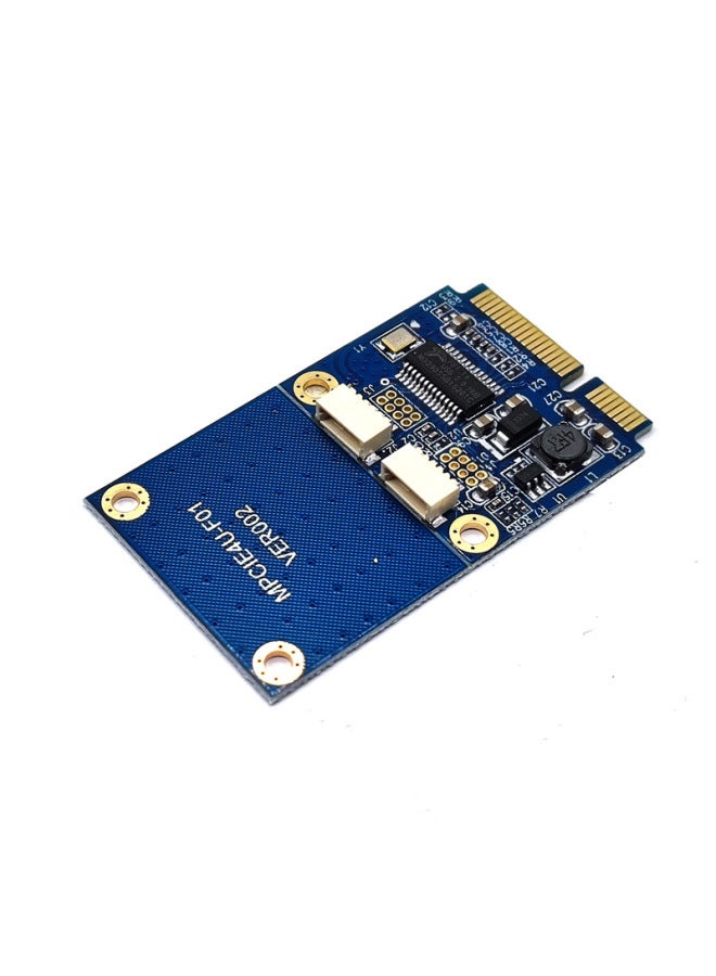 محول Mini Pci-e إلى USB للكمبيوتر المحمول Mpcie إلى بطاقة توسيع واجهة USB2.0 مزدوجة المنفذ - اللون: ارتفاع كامل مع خط عادي - Image 5