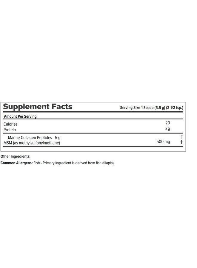 ANDREW LESSMAN Marine Collagen Peptides Powder & MSM 60 Servings - Supports Radiant Smooth Soft Skin, Comfortable Joints. Pure. Super Soluble No Fishy Flavor No Additives Non-GMO - Image 2