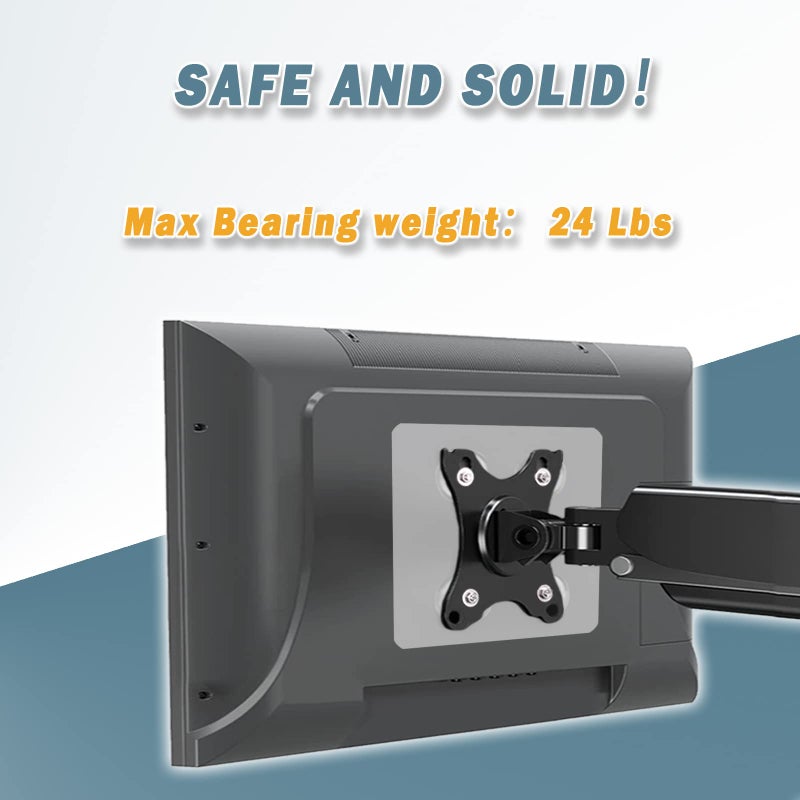 Universal Vesa Adapter 75x75mm Transparent - No-Drill Reversible Attachment Monitor Vesa Converter for 17-27 Inch Monitors Tablets Renters - Image 3