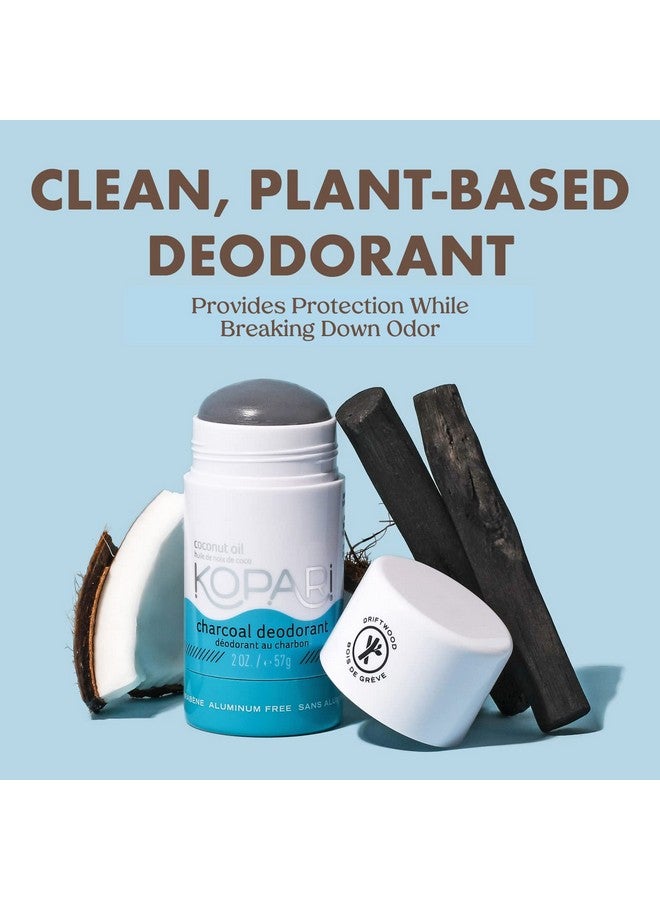 Aluminumfree Deodorant Charcoal | Nontoxic, Paraben Free, Gluten Free & Cruelty Free Men’S And Women’S Deodorant | Made With Organic Coconut Oil | 2 Pack, 2.0 Oz
