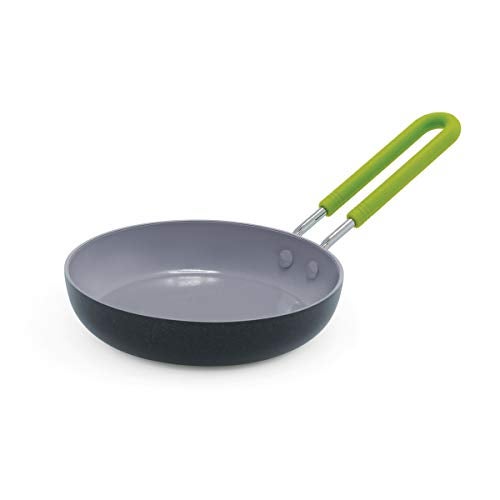 Greenpan GreenPan Mini Healthy Ceramic Nonstick 5 Round Egg Pan PFASFree Dishwasher Safe Stay Cool Handle Black 