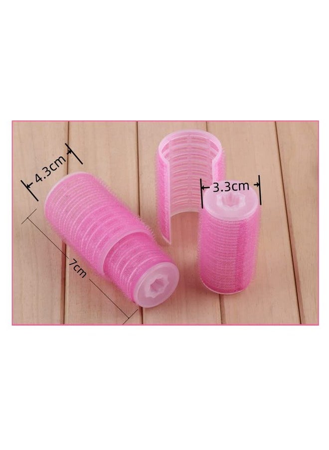 Chinshwehaw Plastic Hair Rollers Curlers Bangs Selfadhesive Hair Volume Hair Curling Styling Tools Magic Women Diy Makeup Tools Pink  - Image 5