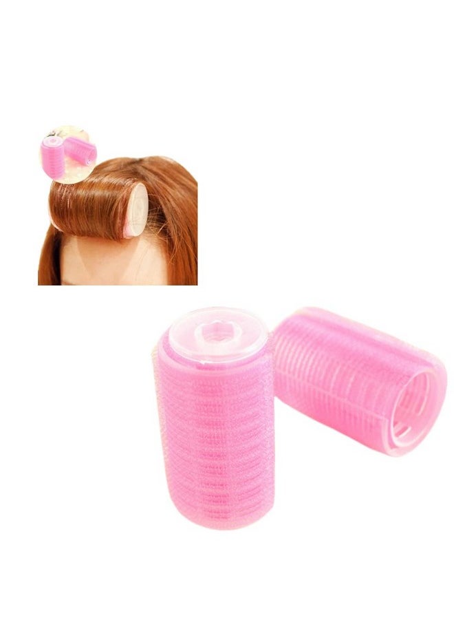 Chinshwehaw Plastic Hair Rollers Curlers Bangs Selfadhesive Hair Volume Hair Curling Styling Tools Magic Women Diy Makeup Tools Pink  - Image 1