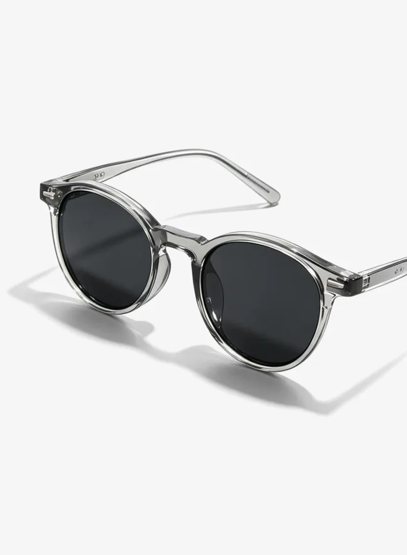 Take Two Grey Round Sunglasses - UV Protection and Style