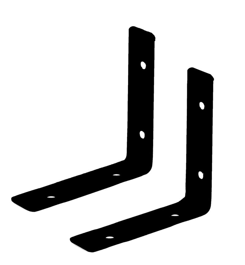 Metalick Wall Bracket L Shape with Screws Set of 2 Wall Floating Shelf Bracket Iron Shelf Brackets Metal Shelf Bracket Modern Shelf Bracket 4 x 4 - Image 1