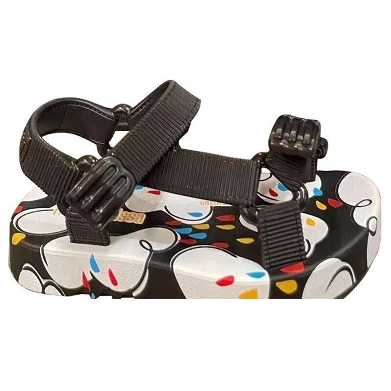 Me*Sha'S Same Style Kidsren'S Woven Casual Sandals For Girls, Medium And Large Kidsren, Lightweight Jelly Shoes, Boys' Non-Slip Beach Shoes - Image 1
