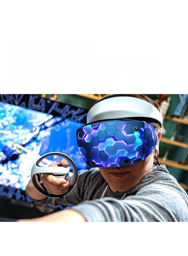 مناسبة لسلسلة وحدات تحكم ألعاب Sony Ps نصف حزمة نظارات Vr2 HD ملصق طبقة حماية عالية الدقة نمط شخصي مضاد للخدش - اللون: CMS-VR2(bb)-023-QQ - Image 4