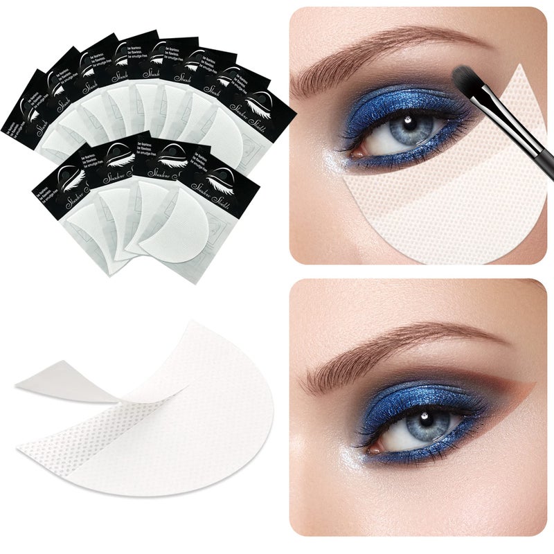 TailaiMei 120 Pcs Eyeshadow Shields Eyeshadow Stencil for Prevent Makeup Residue Lint Free Gel Pad for Eyeliner Eyelash Extensions and Lip Makeup