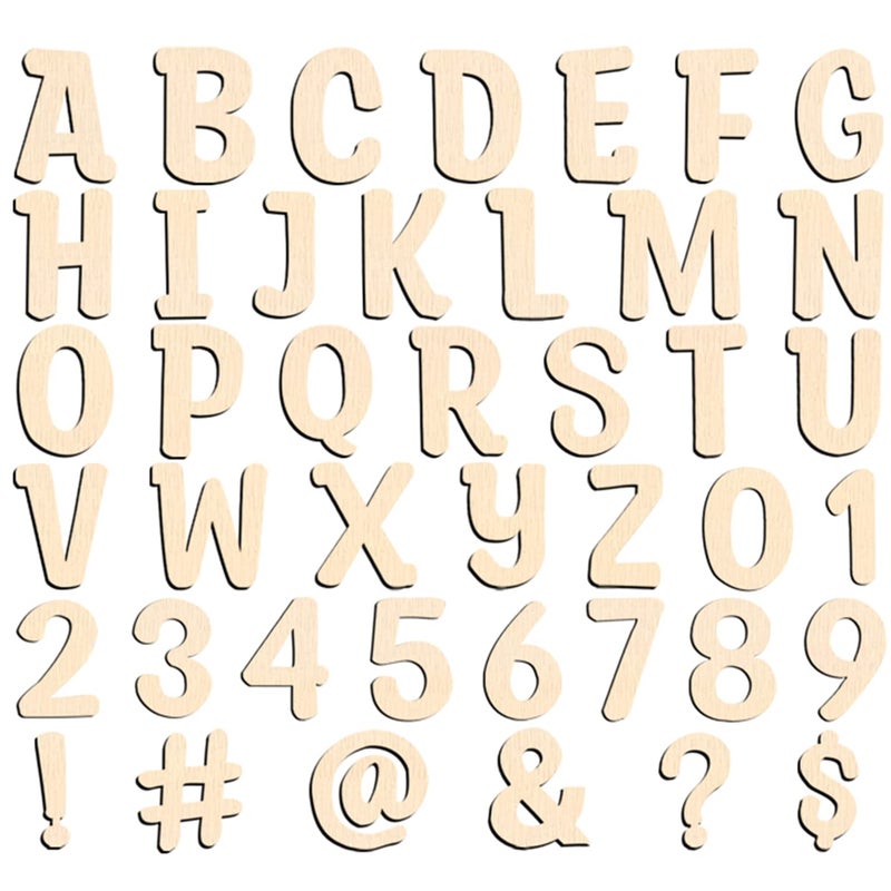 168 Pcs Wooden Letters 1 Inch for Crafts with Storage Box Unfinished Wooden Alphabet Letters Numbers and Symbol Focal20 Small Wood Letters for DIY Painting Arts Home Decorations Kids Spelling