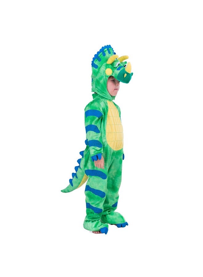 Spooktacular Creations Spooktacular Creations Baby Green Triceratops Dinosaur Costume For Kids Halloween Dress Up,DinosaurThemed Party (18-24 Months)  - Image 1