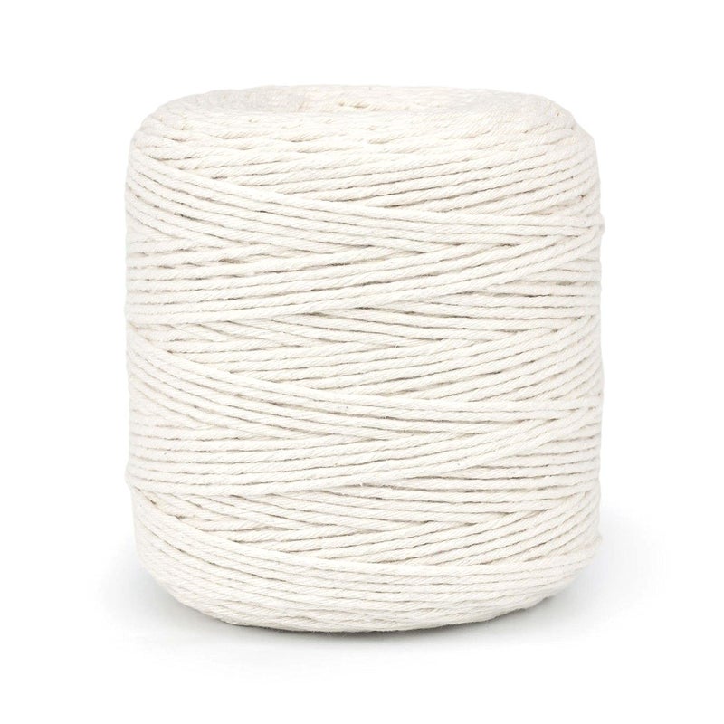 Premium Undyed Macrame Cord 200 m  656 ft of 3 mm Thick Natural Cotton Thread Yarn Macrame Rope for Wall Hangings Plant Hangers DIY Crafts Home Decorations Gift Wrapping Reel