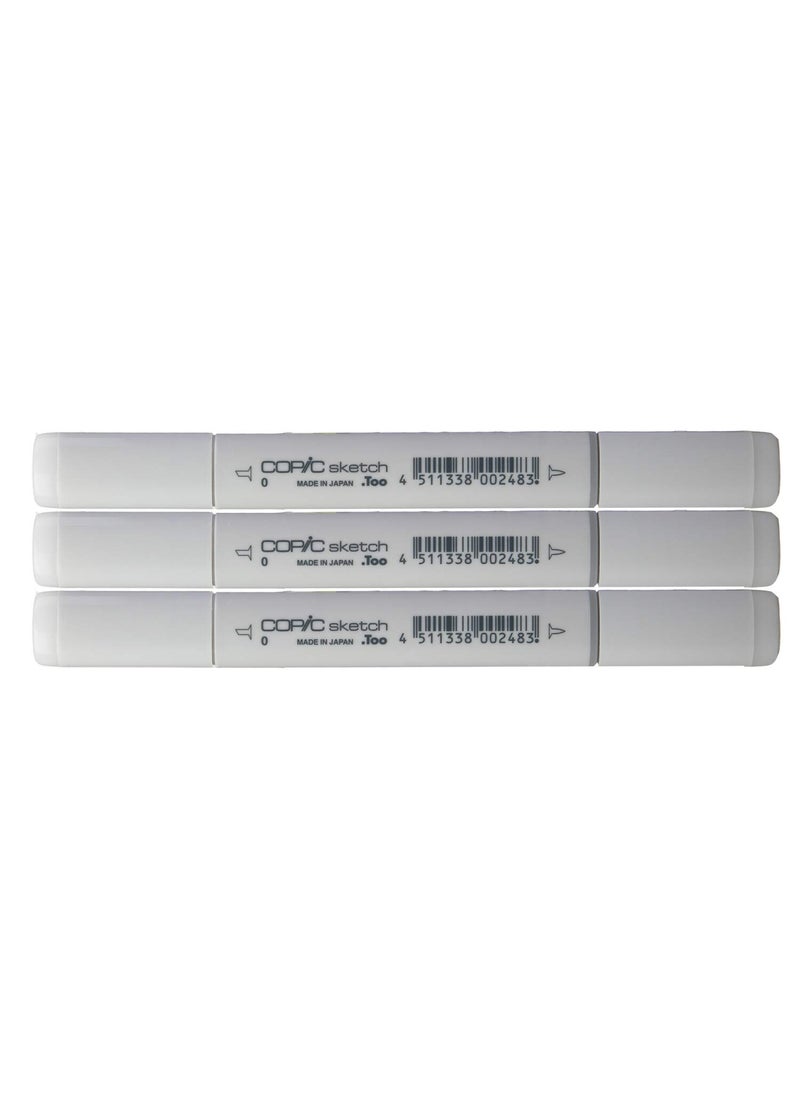 COPIC Copic Sketch Colorless Blender Marker 0-S (3-PACKS)  - Image 2