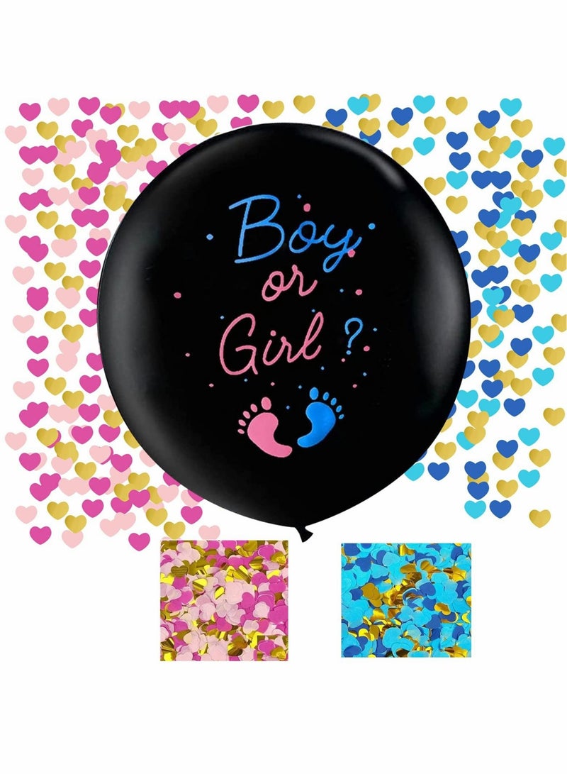 Gender Reveal Balloons, 36 Inch Boy or Girl Balloons Decoration - Image 1