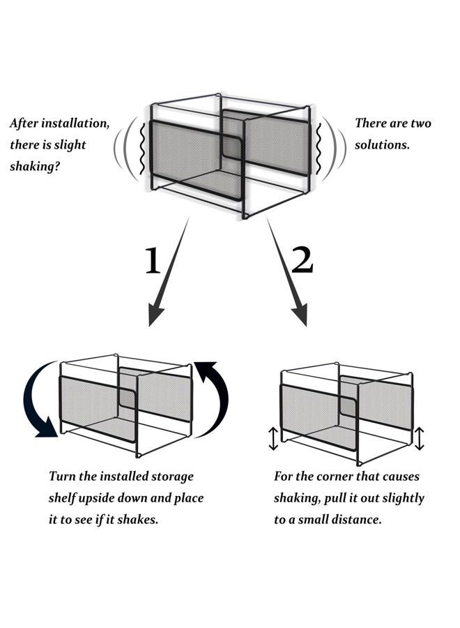 COMIX Hanging File Folder Frame,Legal and Letter Size,Hanging File Organizer Holder Rack Hanging Folder Rails for Filing Cabinet Desk Drawer,Black - Image 3