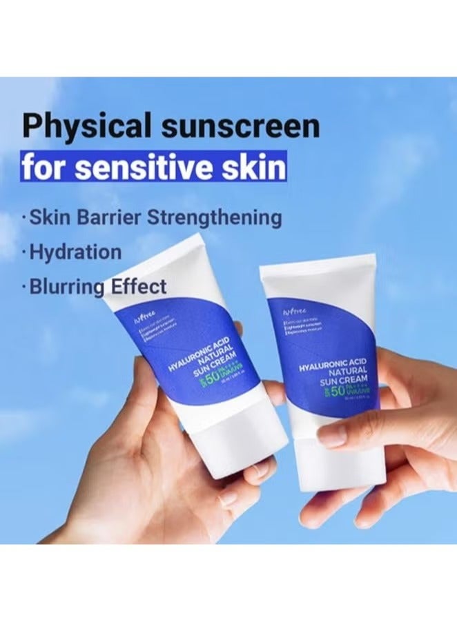 IsNtree Hyaluronic Acid Natural Sun Cream 50ml - Image 3