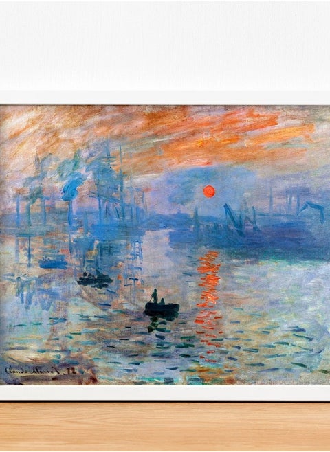 CLAUDE MONET - Impression, Sunrise (Hi Res Giclée Art Print of Classic Impressionist Painting) A4 A3 A2, also available Framed