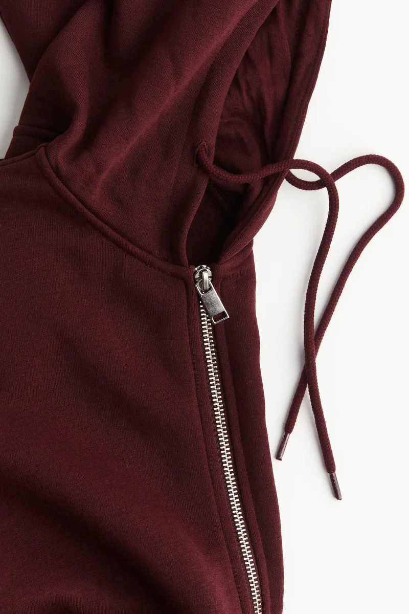 H&M Cropped zip-through hoodie