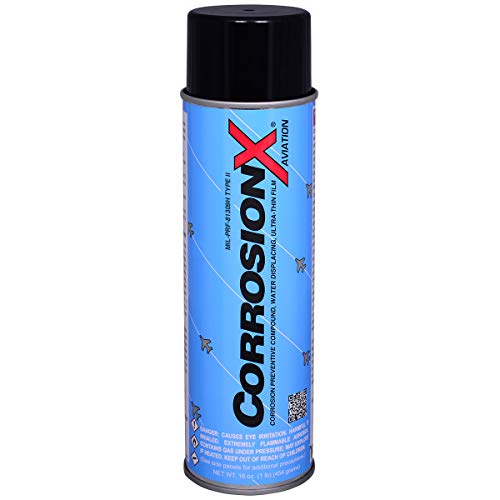 CorrosionX تقنيات التآكل CorrosionX للطيران 80102 (16 أونصة رذاذ) - فيلم رقيق للغاية من الدرجة الجوية، مؤهل لمتطلبات الأداء العسكري لمركب الوقاية من التآكل والتحكم فيه | MIL-PRF-81309H - Image 1
