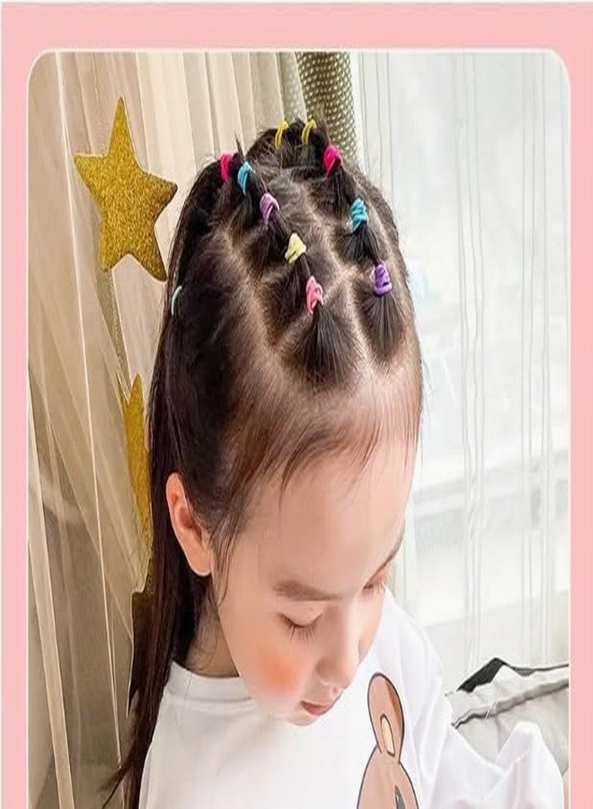 Krisus 200pcs Soft Tiny Hair Bands for Babies and Girls – Cotton Stretch No-Pull Elastic Hair Ties, Non-Slip Mini Rubber Bands, Gentle Small Holders for Ponytails Braids & Baby Hairstyles (Black) - Image 4