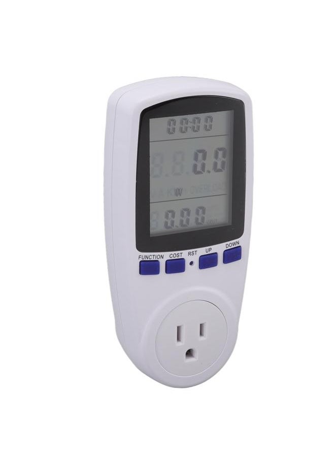 Thoraya Watt Meter LCD Screen Alarm Function Overload Protection ABS Material Electricity Usage Monitor  - Image 2